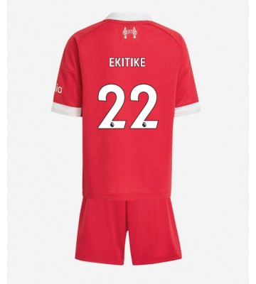 Liverpool Hugo Ekitike #22 Hjemmebanetrøje Børn 2025-26 Kortærmet (+ Korte bukser)